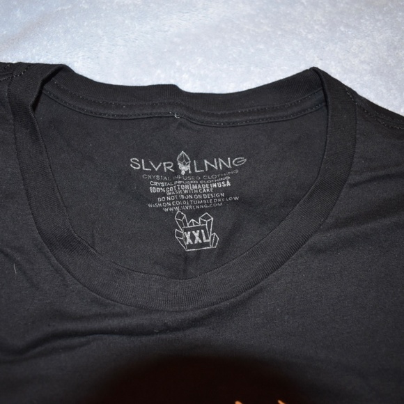 Slvr Lnng Crystal Infused T-shirt XXL NWOT - Picture 2 of 3